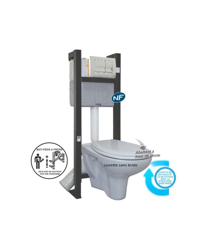 Ensemble WC à hauteur réglable électrique - WC PMR